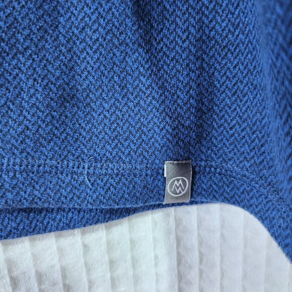 Cloudveil Shirt Men's XXL Blue Long Sleeve Raglan Pullover Chevron Pattern - Picture 8 of 9